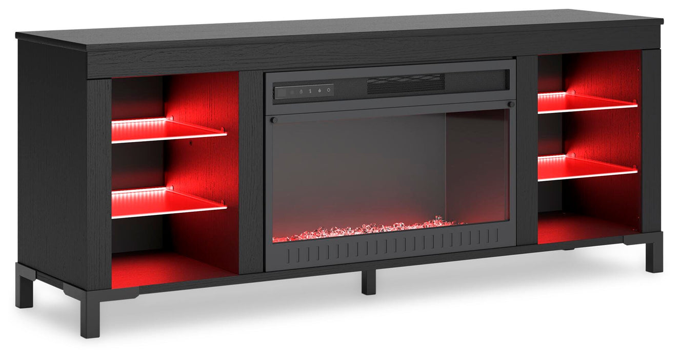 Cayberry 60" TV Stand with Electric Fireplace - Venta Furnishings (San Antonio,TX)