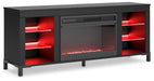Cayberry 60" TV Stand with Electric Fireplace - Venta Furnishings (San Antonio,TX)