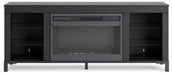 Cayberry 60" TV Stand with Electric Fireplace - Venta Furnishings (San Antonio,TX)