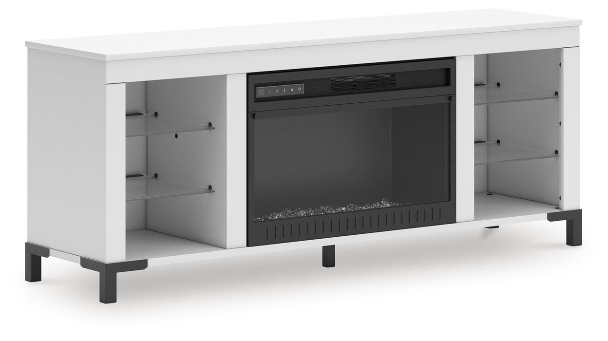 Brollevi 60" TV Stand with Electric Fireplace - Venta Furnishings (San Antonio,TX)