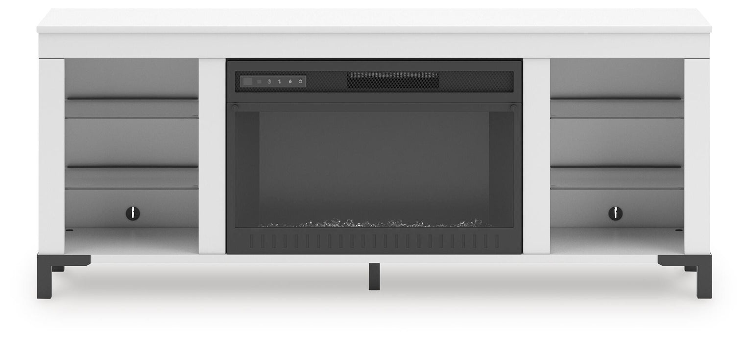 Brollevi 60" TV Stand with Electric Fireplace - Venta Furnishings (San Antonio,TX)