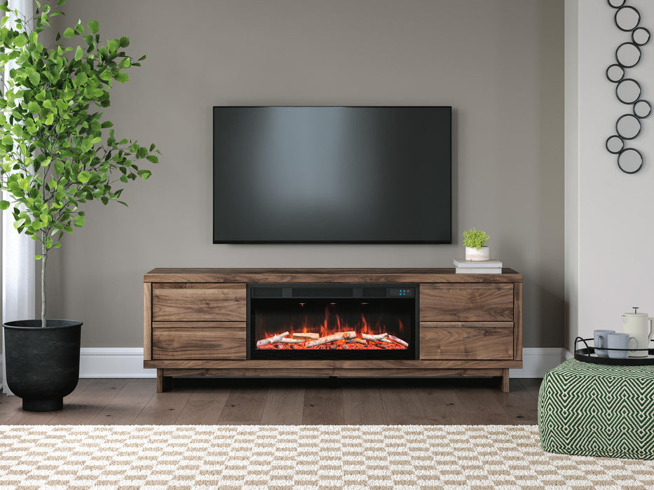 Zadilyn 72" TV Stand with Electric Fireplace - Venta Furnishings (San Antonio,TX)