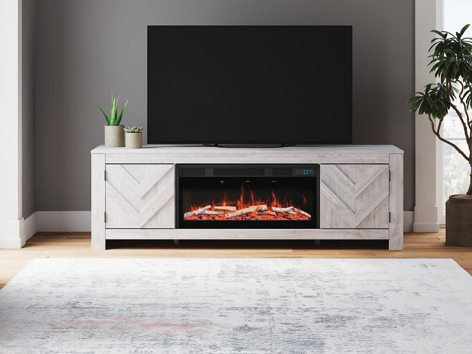 Cayboni 71" TV Stand with Electric Fireplace - Venta Furnishings (San Antonio,TX)