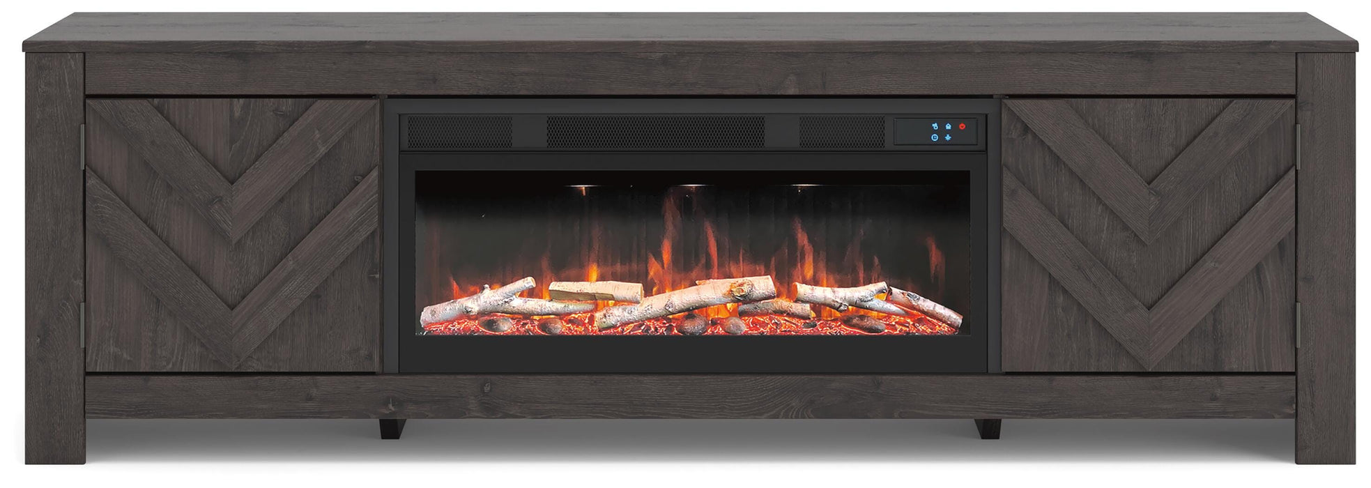 Cayboni 71" TV Stand with Electric Fireplace - Venta Furnishings (San Antonio,TX)