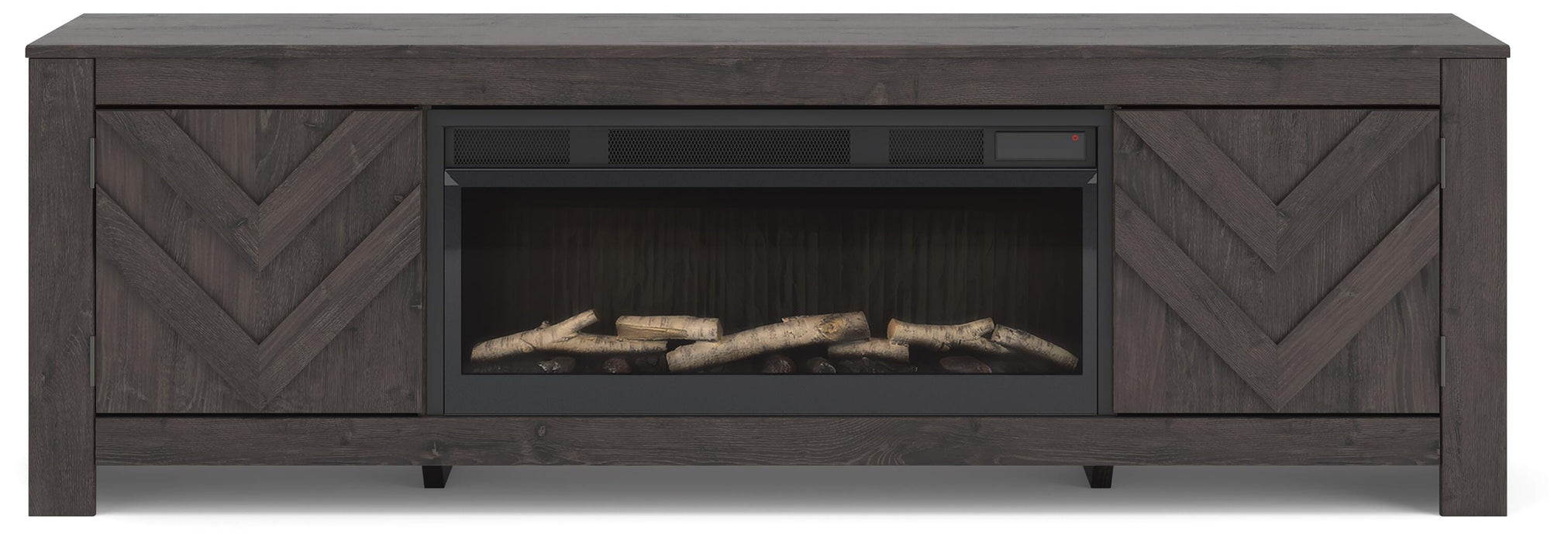 Cayboni 71" TV Stand with Electric Fireplace - Venta Furnishings (San Antonio,TX)