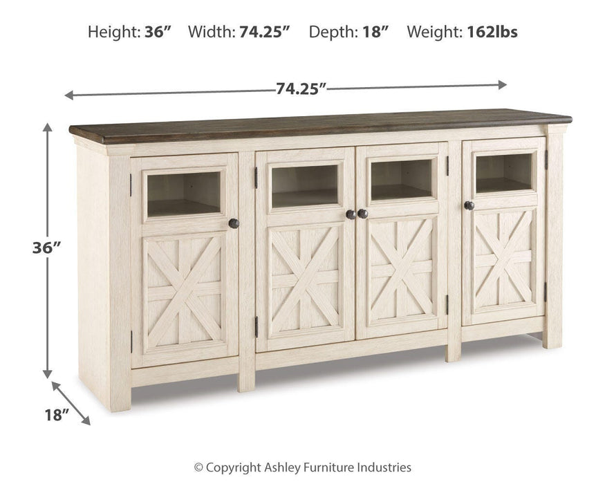 Bolanburg 74" TV Stand - Venta Furnishings (San Antonio,TX)