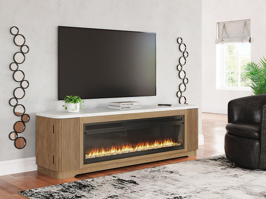 Camdill 80" TV Stand with Electric Fireplace - Venta Furnishings (San Antonio,TX)