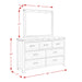 Wade 7-Drawer Dresser & Mirror Set - Venta Furnishings (San Antonio,TX)