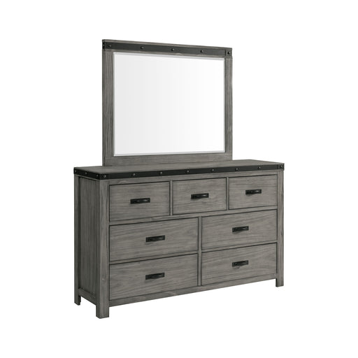Wade 7-Drawer Dresser & Mirror Set - Venta Furnishings (San Antonio,TX)