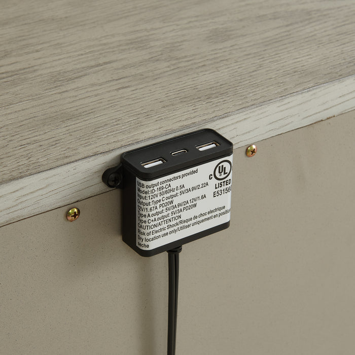 Whit-Ash Panel Bedroom Set