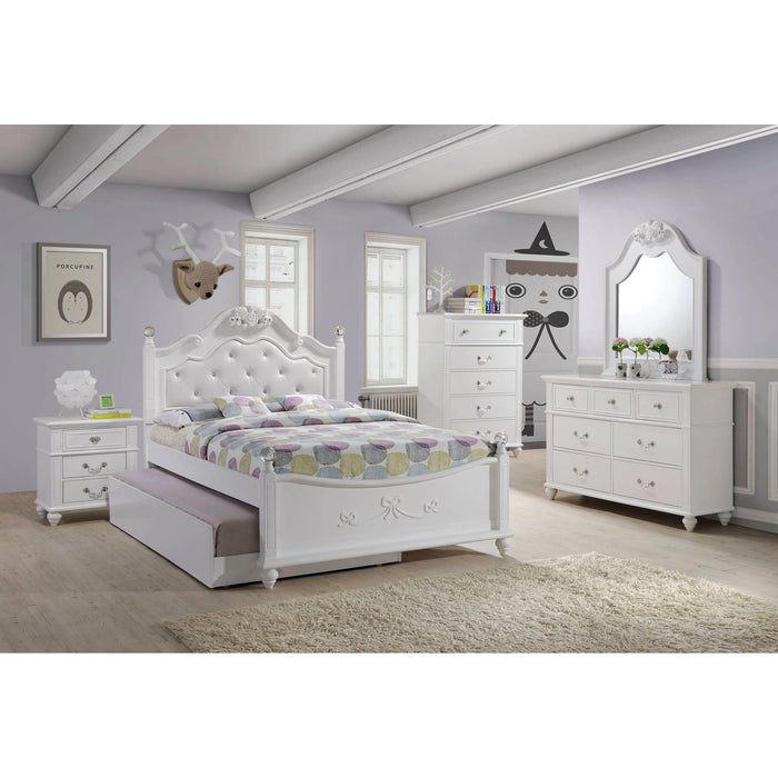 ALANA PLATFORM BEDROOM SET W/ STORAGE TRUNDLE