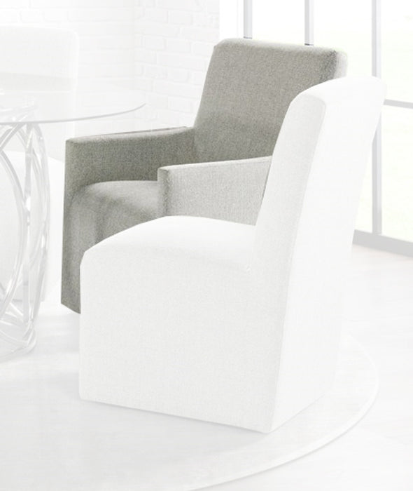 Elements International Merlin Arm Chair (Set of 2) in Gray image
