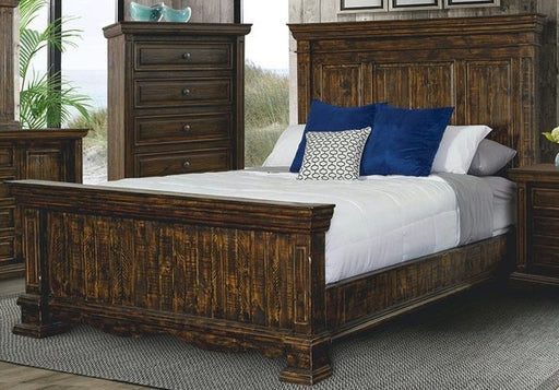 Elements International Condesa Tobacco King Panel Bed in Brown image