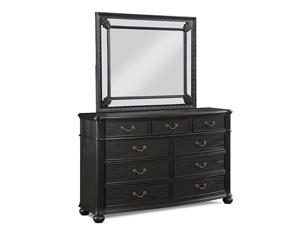 Crown Mark Furniture Kingsbury Dresser Mirror in Black image