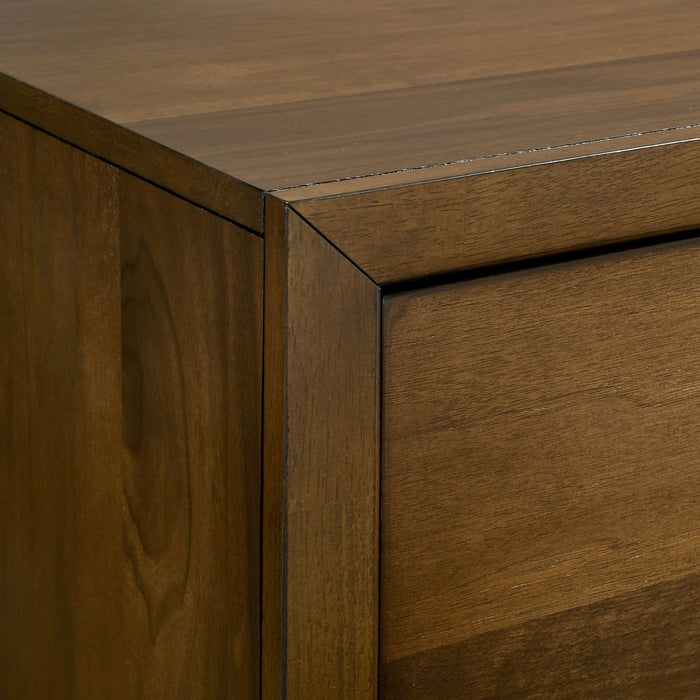 Malibu 2-Drawer Nightstand in Walnut