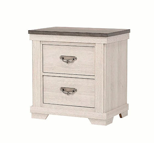 Crown Mark Furniture Leighton 2 Drawer Nightstand in White image