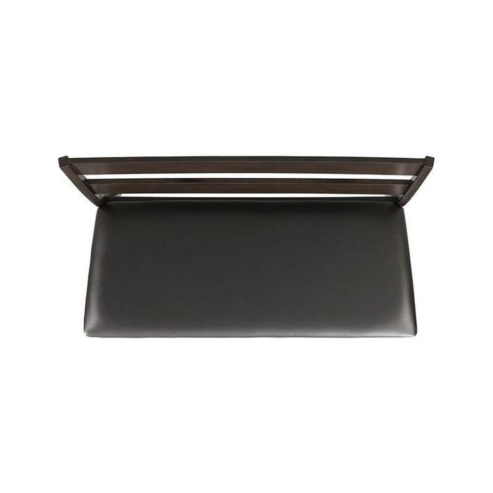 Elements International Mango Counter Height Bench in Dark Brown