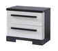 REMINGTON NIGHTSTAND CHALK/EBONY - Venta Furnishings (San Antonio,TX)