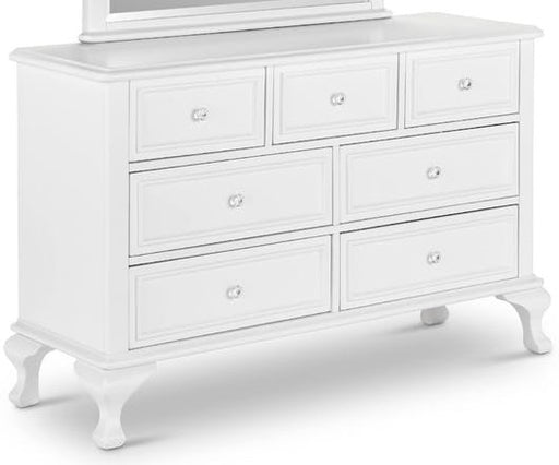 Elements International Jesse 7 Drawers Dresser in White JS700DR image