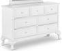Elements International Jesse 7 Drawers Dresser in White JS700DR image