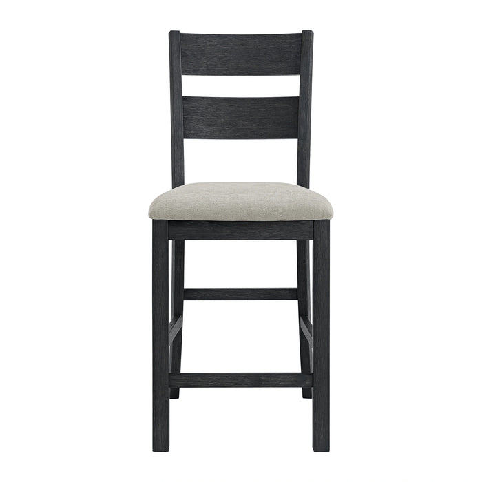 Garcia 5PC Counter Set with Table and 4 Chairs in Black