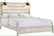 Elements International Fort Worth King Panel Bed in White image