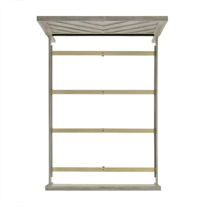 Elements International Ellen Queen Panel Bed in White