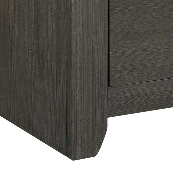 Elements International Sasha Nightstand in Charcoal