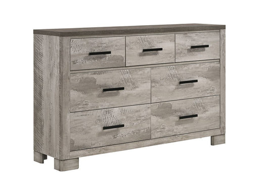 Elements International Millers Cove 7 Drawer Dresser in Gray image