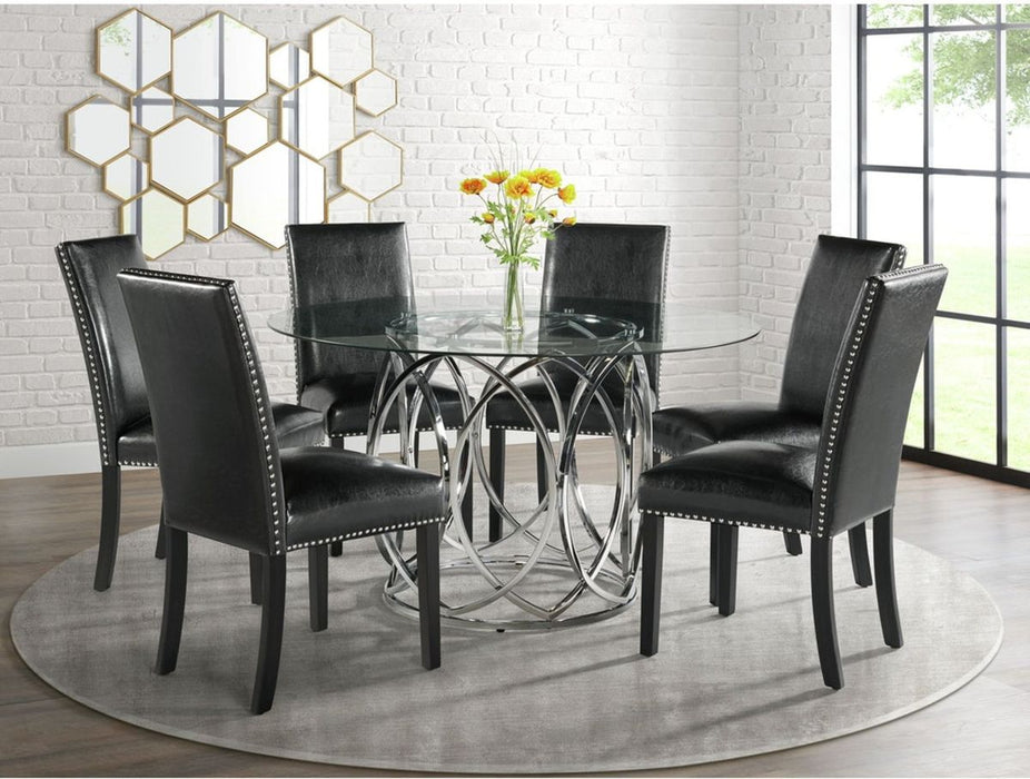 Elements International Merlin Round Dining Table