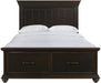 Elements International Slater Queen Storage Bed in Black image
