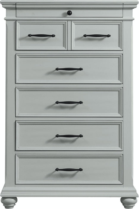 Elements International Slater 7 Drawer Chest in Grey image