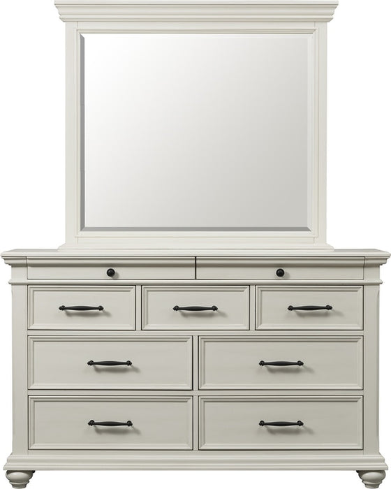 Elements International Slater Mirror in White