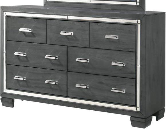 Elements International Titanium Dresser in Gray image