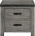 Elements International Wade Night Stand in Gray image